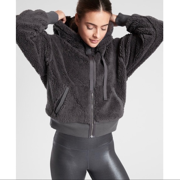 Athleta Jackets & Blazers - NWT Athleta Cozy Sherpa Reversible Jacket